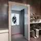 Project Spotlight: Stuart Weitzman Luxury Retail Space features our custom laminated textured art glass