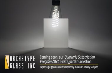 Coming soon, the 2023 First Quarter Collection of the Quarterly Subscription Program from Archetype Glass, this quarter, featuring diffusion and transparency