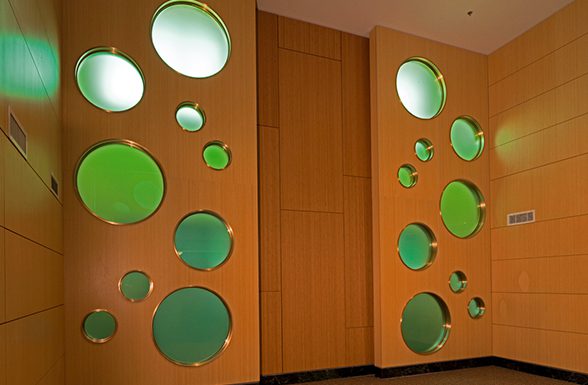 Archetype Glass' interfrosted glass, demonstrating our custom laminated glass' diffusion, as part of our Q1 2023 Quarterly Subscription Program 