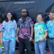 Exploring our fabric glass medium: tie dye team building