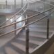 Textured Glass Staircase Railing